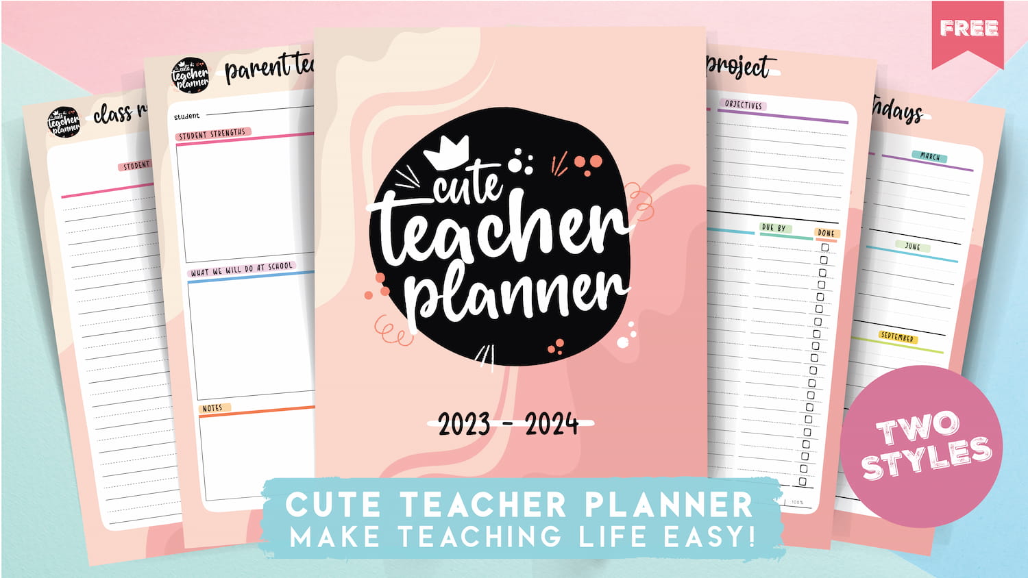 Simple Weekly Schdule Printable Weekly Teachers Planner