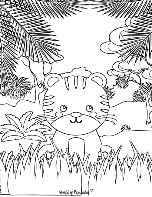 Tiger Coloring Pages-28