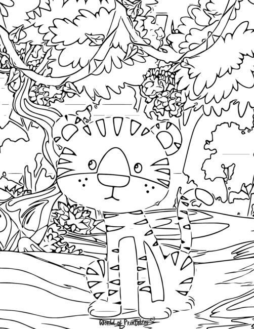 Tiger Coloring Pages-29
