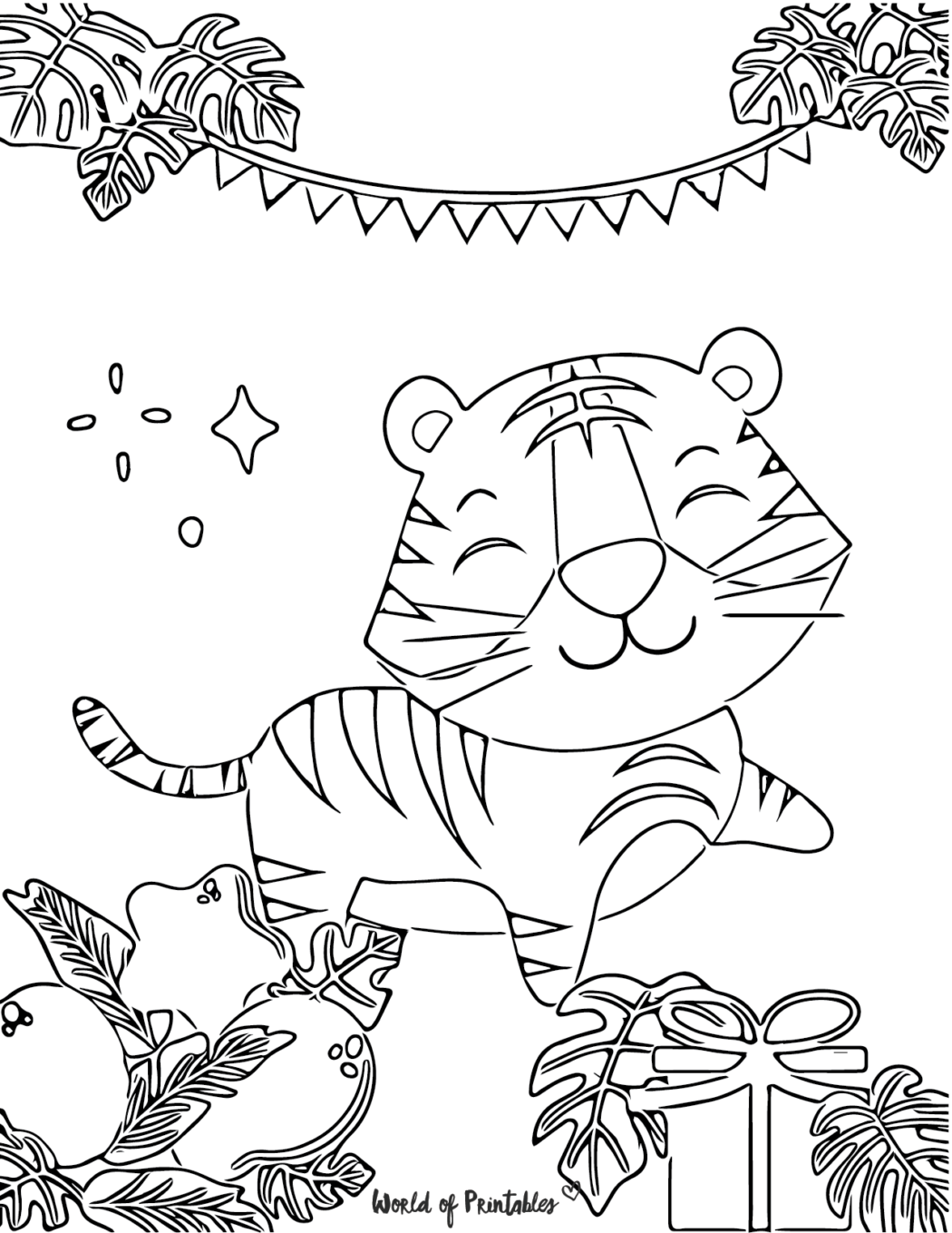 Tiger Coloring Pages - World of Printables
