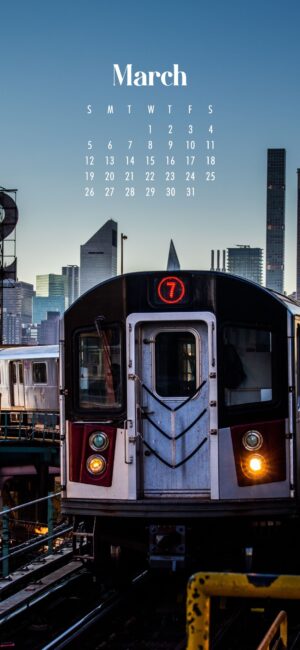 Aesthetic March 2023 Calendar Wallpaper