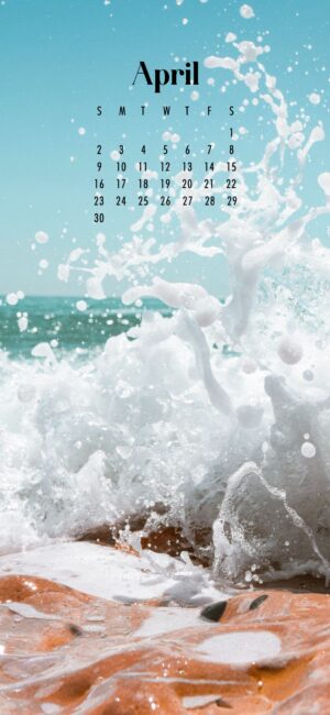 phone wallpaper of the waves splashinng