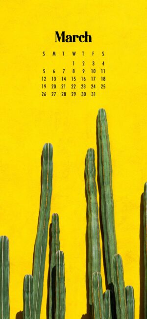 Cactus March Wallpaper 2023