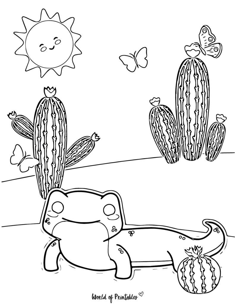 Cute Animal Coloring Pages World of Printables