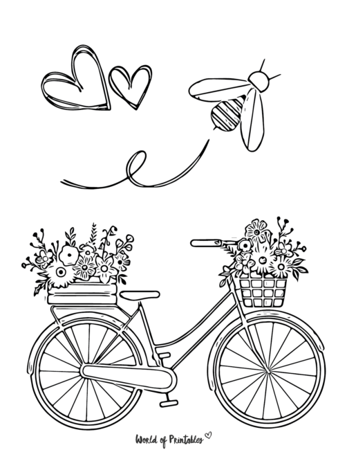 Cute Spring Coloring Sheets