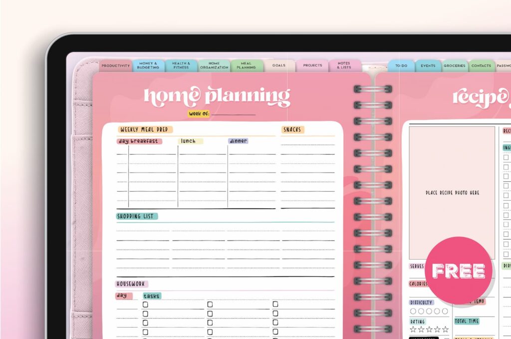 Digital Journal Home Planner