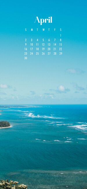 phone background of tropical ocean