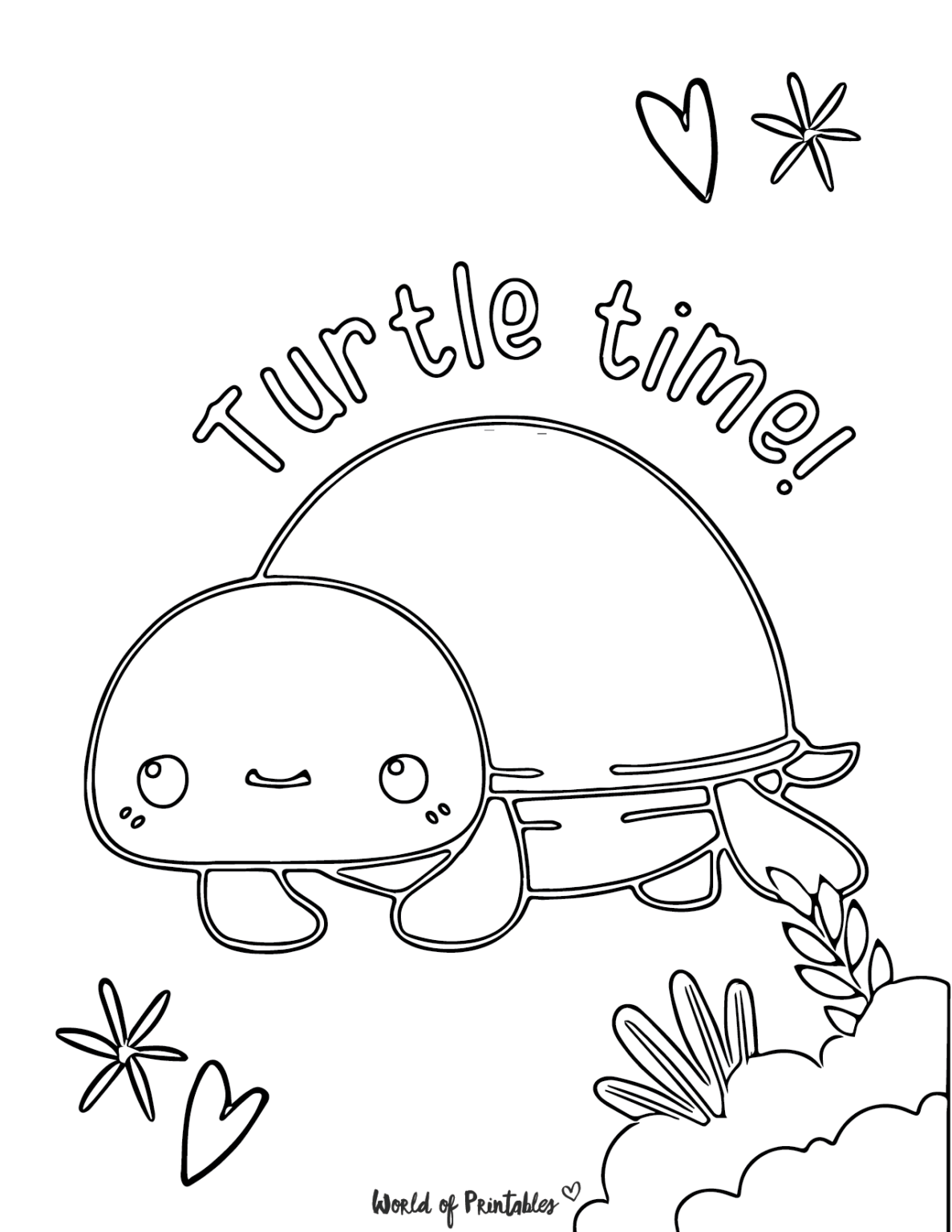 Turtle Coloring Pages - World of Printables