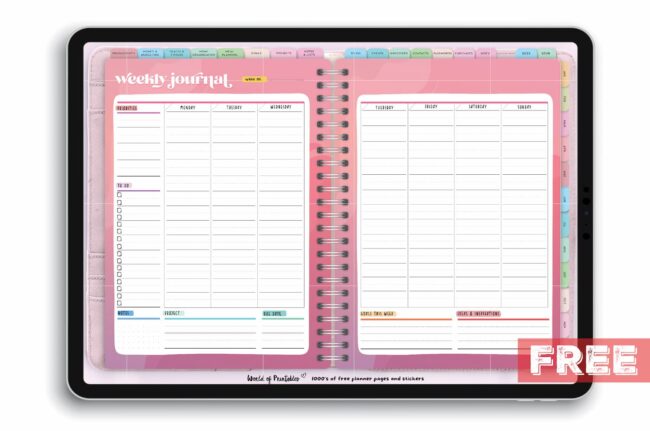 Digital Journal - Free 100 Page Journal For 2024 - World of Printables