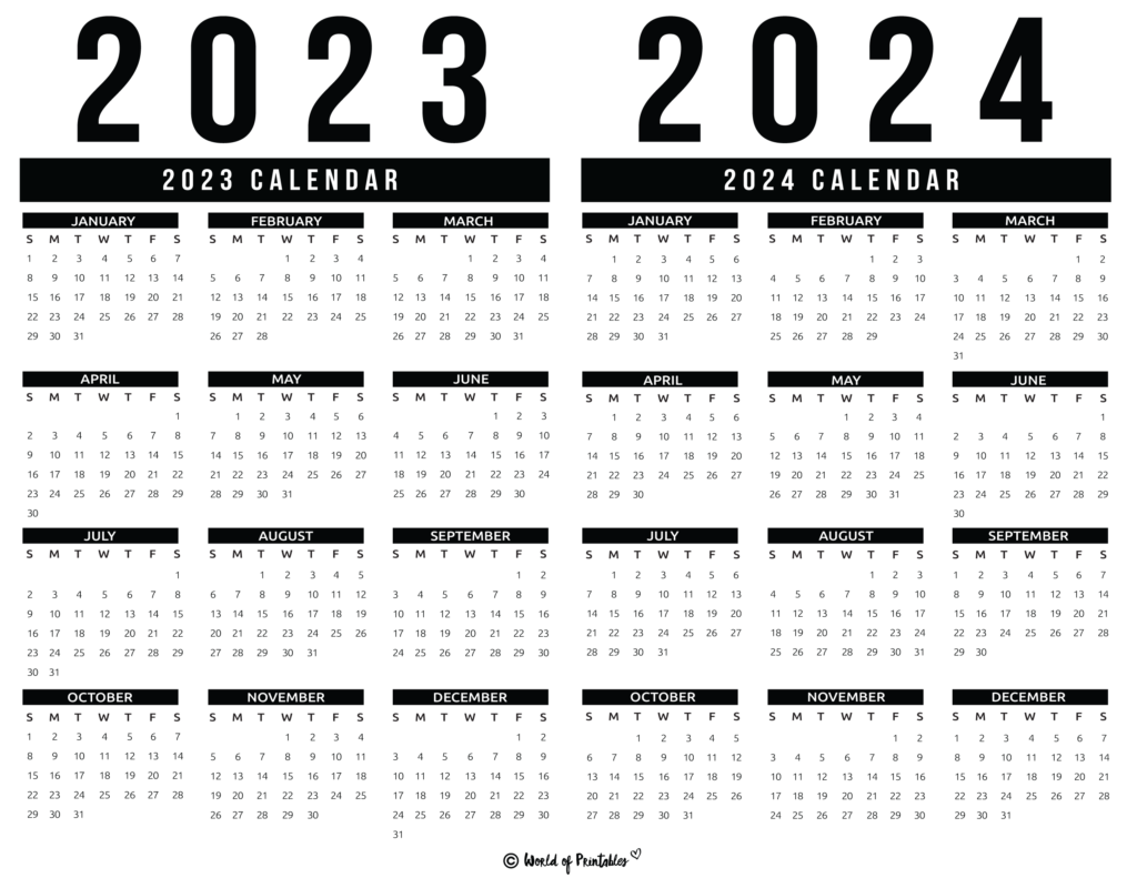 2023 2024 Year Calendar