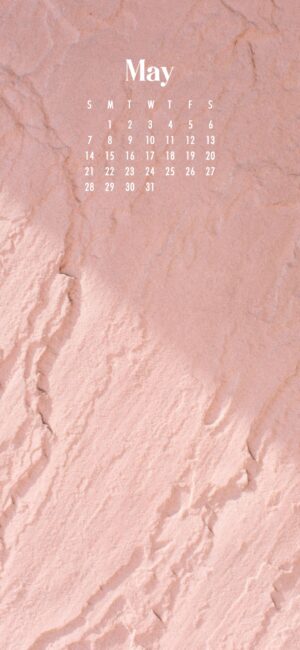 Pink May Calendar Wallpaper