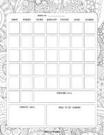 Free Bill Calendar | 20 Stylish Designs PDF - World of Printables