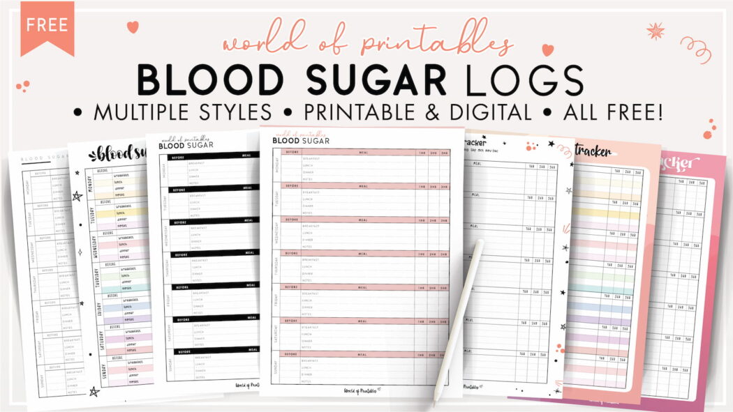 Blood Sugar Logs - World of Printables
