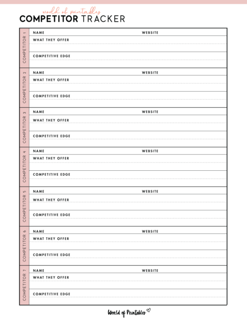 Competitor analysis template - 04