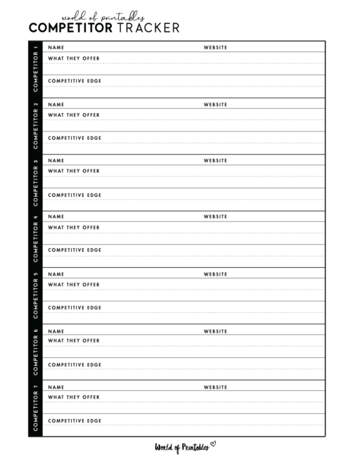 Competitor analysis template - 05