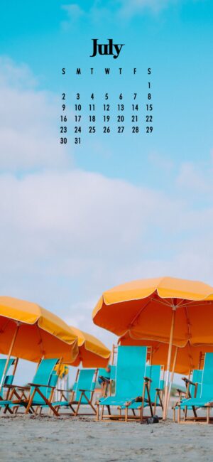 Cute July 2023 Calendar Wallpaper