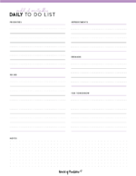 Daily To Do List Templates - World of Printables