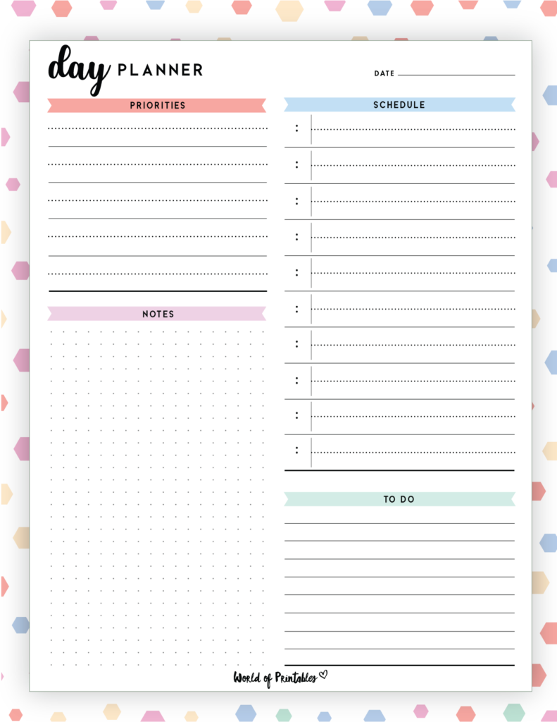 Daily planner template - 22