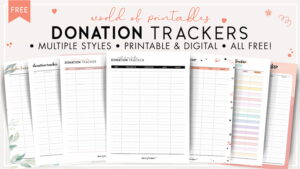 Donation Tracker Templates - World Of Printables