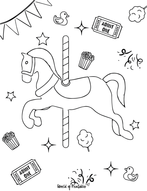 Horse Coloring Printable