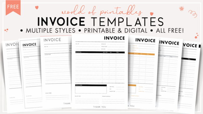 Invoice templates
