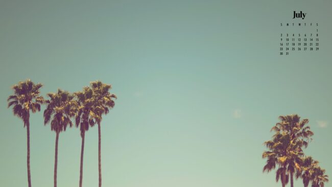 July Background Wallpaper