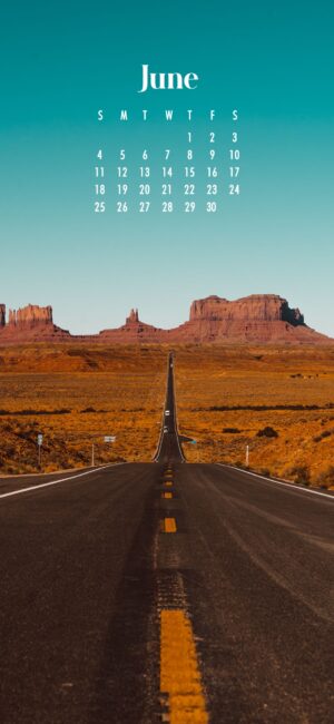 June Wallpaper iPhone driving route 66