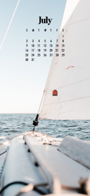 Pretty July 2023 Calendar Wallpaper