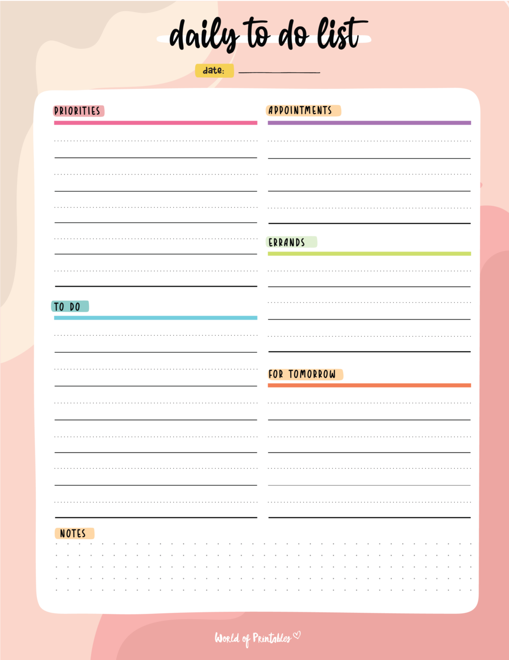 Free Printable Daily Task List Simple Effective Printables For Free Printable Daily Task List Simple Effective Printables For