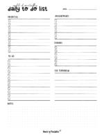 Daily To Do List Templates - World of Printables