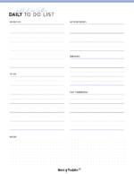 Daily To Do List Templates - World of Printables