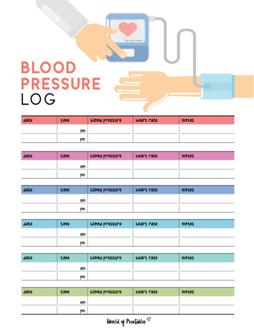 Blood Pressure Trackers - World of Printables