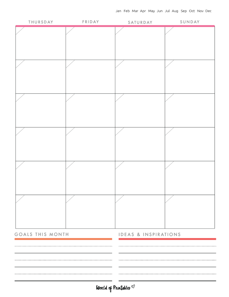 monthly calendar planner - 10
