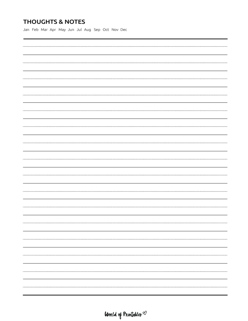 notes template minimal