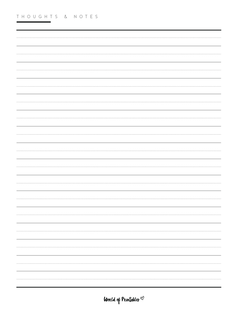 notes template simple