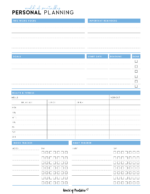 Download Personal Planner Templates PDF - World of Printables