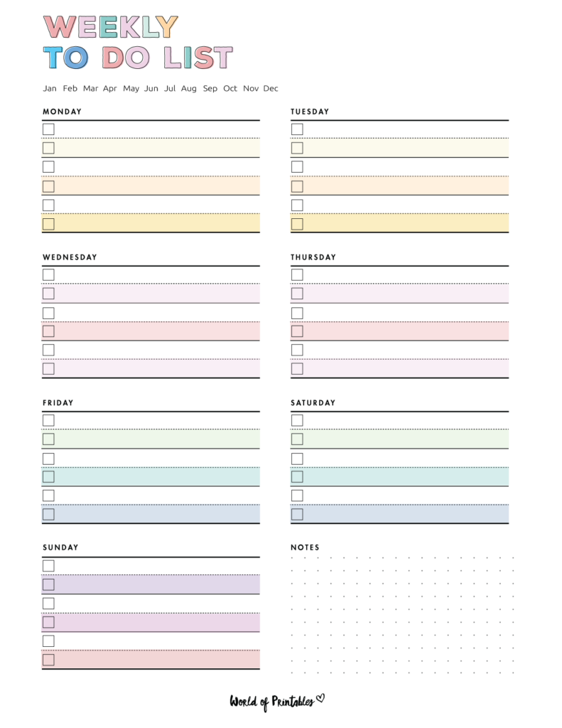 weekly to do list template - 14