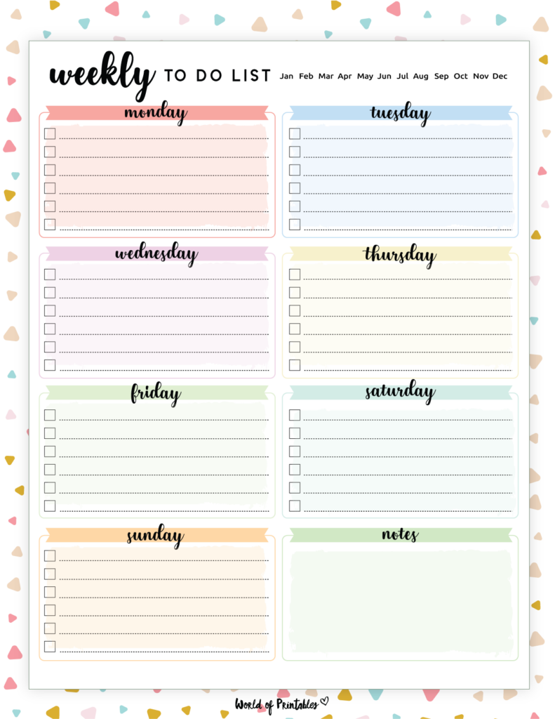 weekly to do list template - 16
