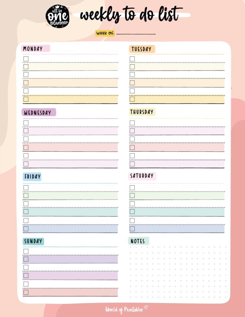 weekly to do list template - 8