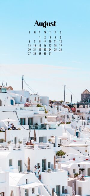August Calendar Wallpaper