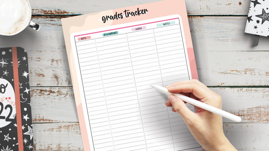 Grade tracker template