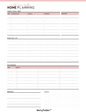 Family Planner - World of Printables