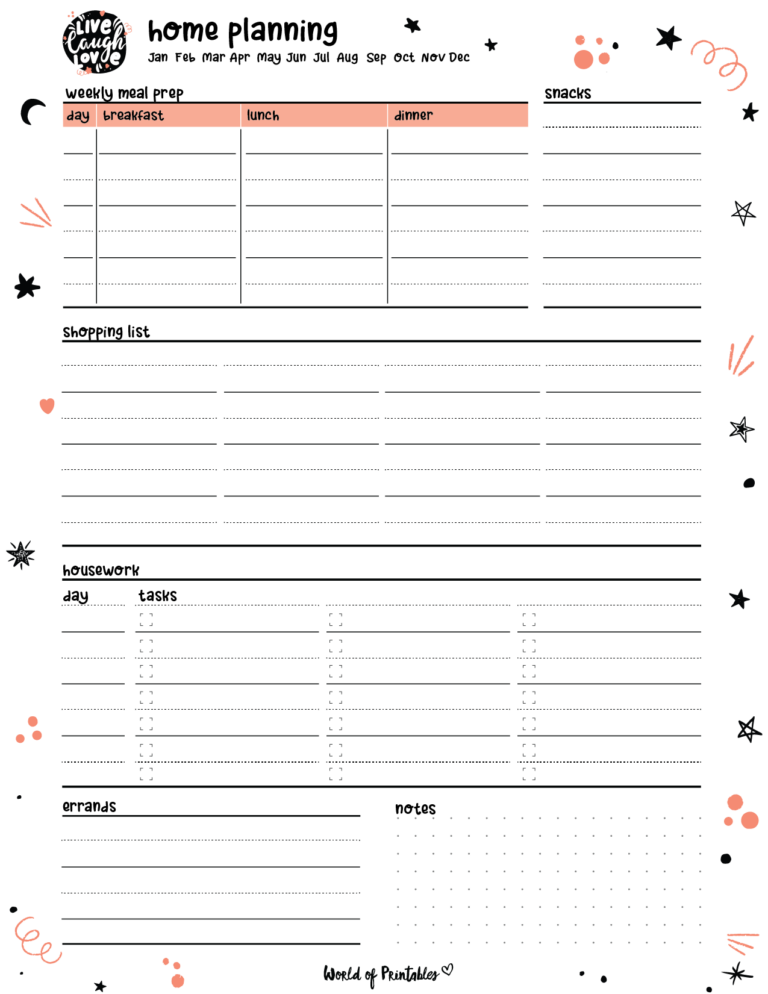 Family Planner - World of Printables