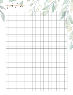 Garden Planner Templates - World of Printables