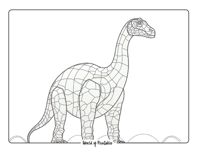 Brachiosaurus Coloring Page 3
