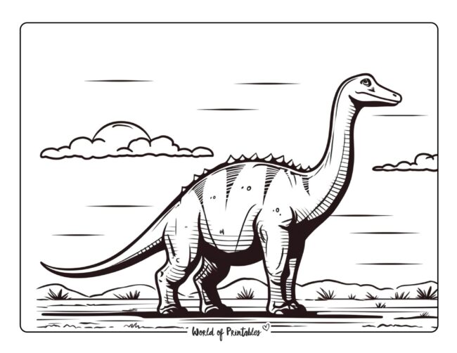 Brachiosaurus Coloring Page