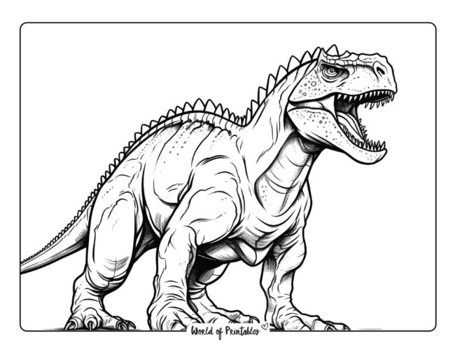 Carnotaurus Coloring Page 4