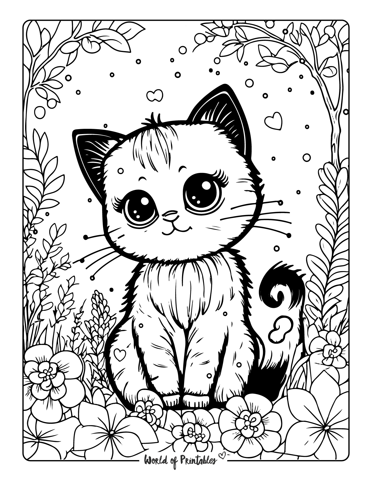 Printable Cat Coloring Pages