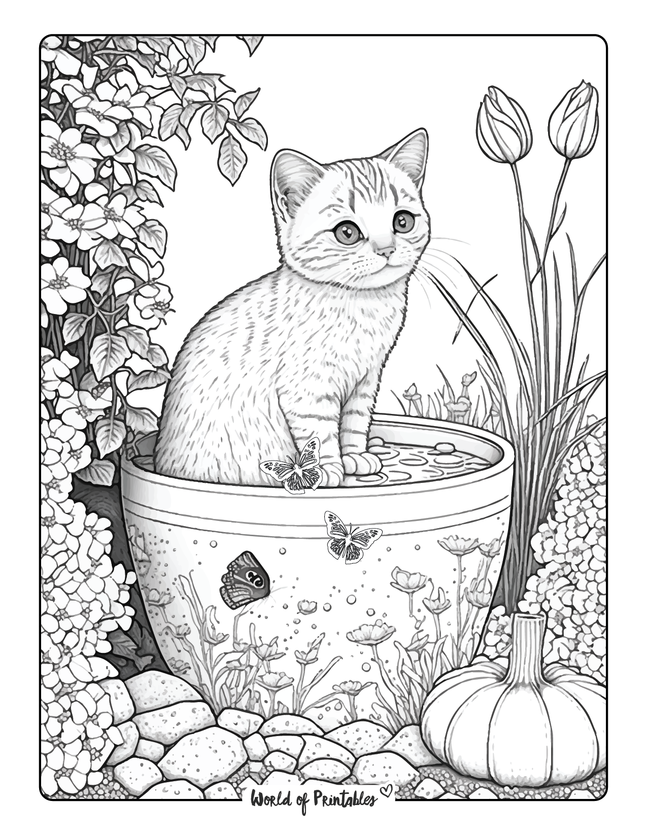 56 Cat Coloring Pages (Free PDF Printables), 55% OFF