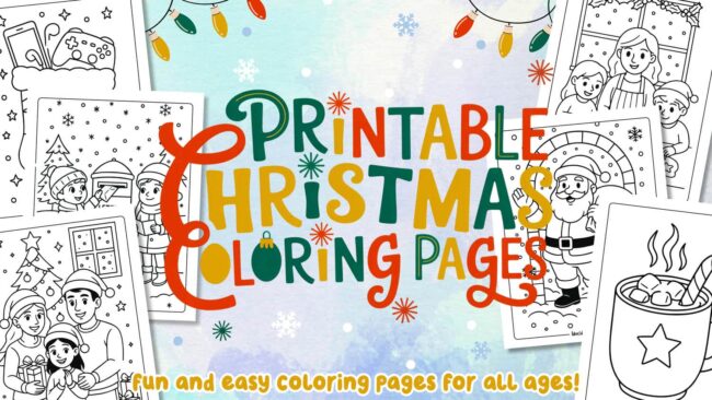 Christmas coloring pages